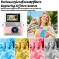 thumbnail image 6 of Uanit Flip Screen Digital Camera with Retro CCD Design, High Definition Portable Small Camera for Students & Campus Use, Keychain Digital Camera for Travel Vlogging and Photography, 6 of 8