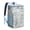 Sky-blue-49, variant on Tropical Flower and Leaves Print Cooler Backpack, Insulated Leakproof Lunch Bag with Artistic Botanical Design, Perfect for Women, Hiking, Office