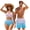 Blue Purple, variant on Green Cucumbers Swimsuits for Couples Tummy Control Bikini Sets for Women Mens Summer Board Shorts Trendy Couples Swimwear Couples Matching Bathing Suits