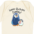 thumbnail image 4 of Inktastic Happy Birthday, Daddy Cute Penguins Boys or Girls Long Sleeve Baby Bodysuit, 4 of 5