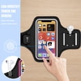 thumbnail image 4 of Correr al aire libre, deportes, ciclismo, bolsa de brazo impermeable, adecuada para teléfonos móviles de 6,8 pulgadas, 4 of 5