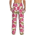thumbnail image 3 of Xecao Rose Flowers Men's Straight Lounge Pajama Pants: The Ultimate in Comfortable Sleepwear, 3 of 9