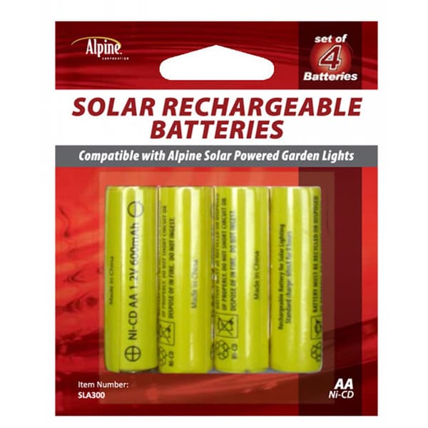 Solar Light AA Battery, Pack of 4