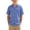 Blue, variant on kids button down shirt Children's Summer Turn-down Collar Short Sleeves T-shirt Top Kids