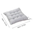 thumbnail image 3 of AuroraX Cozy Thick Brushed Office Chair Cushion for Pressure Relieves Tailbone Sciatica Pain Gray Solid Color Seat Cushion for Garden, Patio, Office,Home Chairs 15"x15", 3 of 4