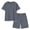 Gray, variant on BLTIBY Mens 2 Pieces Outfits Short Sleeve Henley Shirts and Shorts Casual Sets with Pockets Gray 4XL