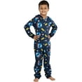 thumbnail image 2 of The Polar Express Kids' Believe Hooded One-Piece Footless Sleeper Union Suit Christmas Holiday Movie Pajama For Boys Girls, 2 of 7