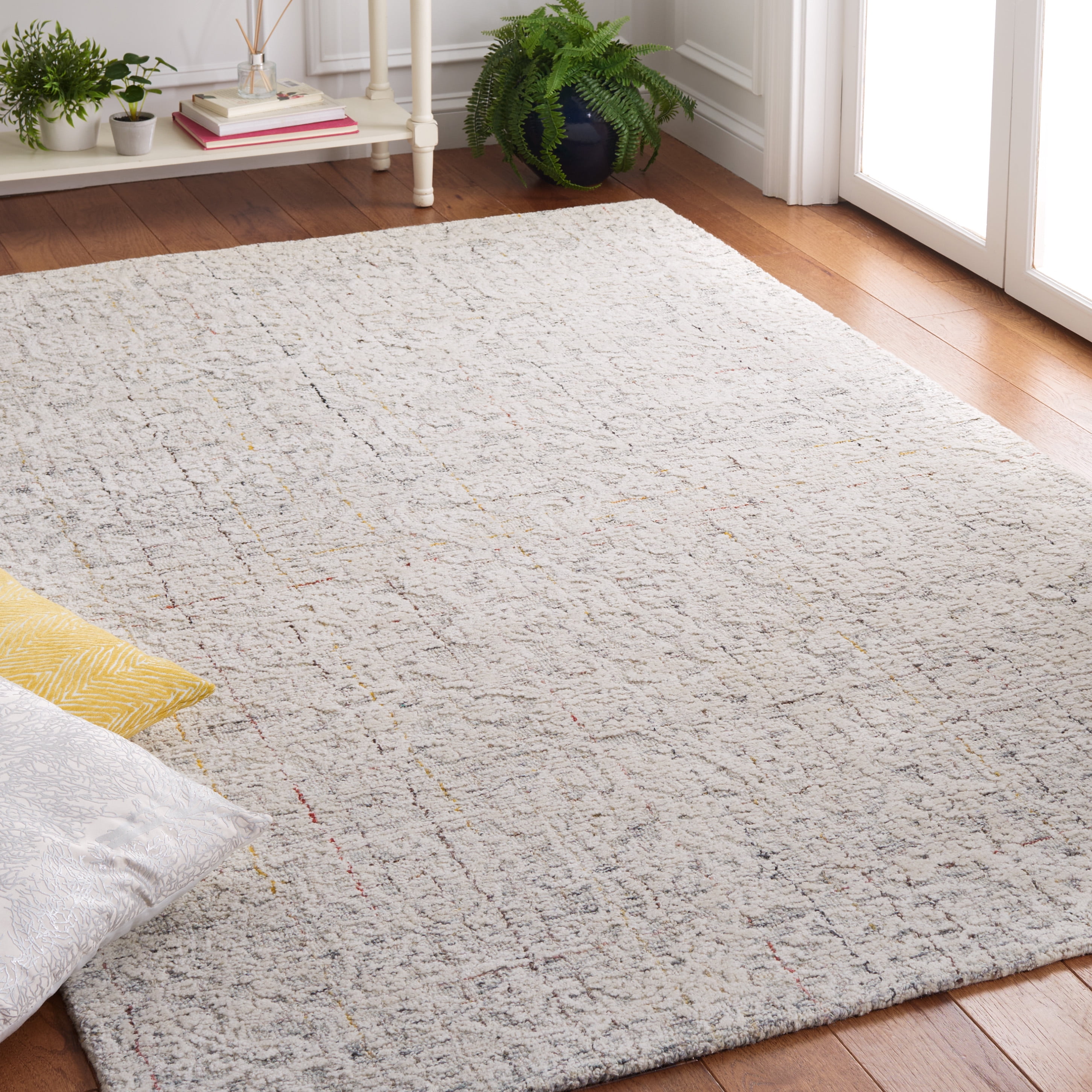 SAFAVIEH Metro Aideen Distressed Area Rug, Grey/Ivory, 3' x 5'