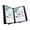 Black Pocket, variant on Tarifold Desktop Document Display Stand & Reference Organizer, 10 Double-Sided Polypropylene Pockets, 20 Sheet Capacity, Easy-Load Design, Letter Size, Made in Denmark, Black