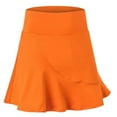 thumbnail image 2 of IROINNID Women's Sports Loose Fake Two-piece Anti-peep And Quick-drying Running Fitness Culottes Tennis Skirt Short Elastic Waist Mini Solid Color Skirt, 2 of 3