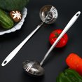 thumbnail image 5 of Homelife Stainless Steel Skimmer Spoon for Frying Cooking 2 in 1 Slotted Spoon Long Handle Colander Strainer Scoop for Hotpot Pasta Noodles, 5 of 13