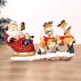 thumbnail image 2 of Adornos Navideños YONGSHENG Artesanales de Resina Elk Santa Claus Trineo, 2 of 4