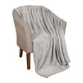 thumbnail image 2 of BNM Fleece Diamond Fluffy Blanket, Throw XL, Platinum, 2 of 7