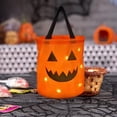thumbnail image 4 of Loyerfyivos Halloween LED Light Up Trick Or Treat Bags,Light Led Up Halloween Trick Or Bucket Pumpkin Candy Large Bags Halloween Bucket Multipurpose Goodie Bag for Kids - D, 4 of 4