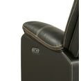 thumbnail image 4 of Challenger Modern LED Recliner Loveseat with console bluetooth speaker in Gray, 4 of 6
