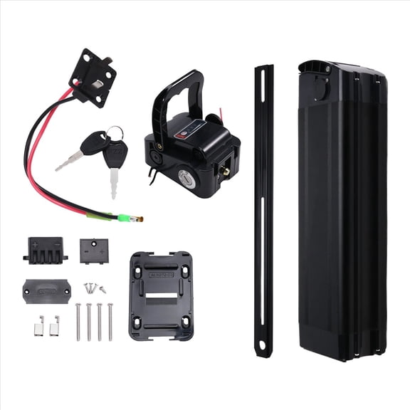 Rollbacks & More Electric E Bike Bicycle 18650 Battery Box Case Cover 48V Empty Silver Fish Ebike Aluminum Housing Accessories