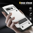thumbnail image 5 of Dteck for Google Pixel 7 Pro Case with Kickstand, Hybrid Shockproof Bumper Rugged Case Hard Protective Cover for Google Pixel 7 Pro,White, 5 of 7