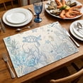 thumbnail image 4 of Coastal Placemats,Washable Table Mats for Kitchen Dining Seasonal Party Decor, 4 of 6