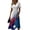 A02-Blue, variant on Womens American Flag Dresses Wrap V-Neck Hight Waist Midi Sundress Short Sleeve A-Line Swing Summer Dresses