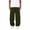 #341Green, variant on Mens Wide Leg Cargo Baggy Sweatpants Casual Solid Color Wide Leg Pants with Adjustable Ankle Drawstring