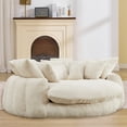 thumbnail image 2 of Pouf géant Noble House, méridienne moelleuse et lit convertible, beige, 2 of 9