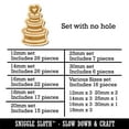 thumbnail image 2 of Wedding Cake with Heart Wood Mini Charms Shapes DIY Craft Jewelry - No Hole - 18mm (17pcs), 2 of 7
