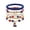 G-E, variant on 4th of July 250th Anniversary Patriotic Bracelet, Independence Day Red White Blue Multi Layer Beaded Wrap Bracelet, USA Flag Soft Ceramic Jewelry for Adult (1776-2026)