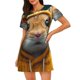 thumbnail image 1 of Easygdp Modern Yellow Sweater Guinea Pig Camisón de manga corta para mujer, informal, estampado, 1 of 6