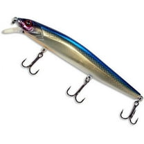 Yellow Bird Minnow Bait 1/2 oz 4-1/2" Long-Blue Steel