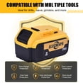 thumbnail image 5 of ELECMAPS 4-Pack 20V 8.0Ah Battery for DeWalt, Replacement for DCB200 DCB201 DCB206 DCB204 DCB208, Compatible with DeWalt 20V MAX Cordless Power Tools & Chargers, 5 of 8
