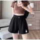 thumbnail image 4 of Pantalones Cortos Ajustables Sueltos Casuales Para Mujer, 4 of 8