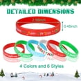 thumbnail image 2 of Pulseras navideñas de silicona JuneBrushs, 42 unidades, 20,3 cm, 2 of 6