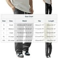thumbnail image 3 of Awdenio Mens Cargo Pants Hiking Pants Workout Drawstring Jogger Sweatpants Athletic Pants Pocket, 3 of 7