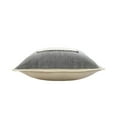 thumbnail image 3 of Ox Bay Stella 20" x 20" Gray/White Bordered Cotton Adult Decorative Throw Pillow, 3 of 9