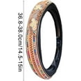 thumbnail image 6 of Retro Western Cowboy Car Universal Steering Wheel Cover, Automotive Interior Accessories, Universal Steering Wheel Cover, Flower B, 6 of 6