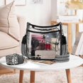 thumbnail image 4 of Multifunctional Sports Shoulder Bag for Women Men Keys Lipstick Sunglasses Storage Holder Transparent Messenger Bag with Adjustable Strap Stadium, 4 of 4