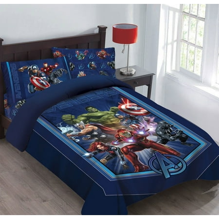 Marvel 4pc Avengers Showdown Bedding Set Licensed Full Comforter