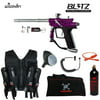 Azodin Blitz 3 Maddog Lieutenant Sport Vest Paintball Gun Package - Purple