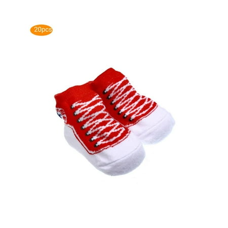 

20pcs Anti for Slip Cotton Socks Shoes Slippers Socks for 0-6 Month Newborn Baby Boy Girls