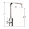 thumbnail image 3 of Ancona Isla Single Hole Bathroom Faucet in Chrome, 3 of 4