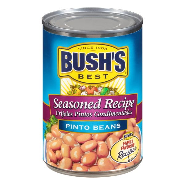 Bush's Best Pinto Beans Seasoned Recipe, Canned Beans, 16 oz