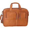 thumbnail image 3 of Le Donne Leather Executive Laptop Briefcase TR-300-B, 3 of 5