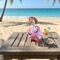 thumbnail image 4 of Summer Bikini Desk Goose Outfits, 7 Inch Mini Desktop Goose Clothes with Straw Hat, Sunglasses and Swim Ring, for Magnetic Geese Party Table Decor, 4 of 8