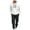 White1, variant on Dagugfen Fall Outfits for Men Sweatsuits 1/4 Zip Hoodie Sweatshirts and Cargo Jogger Pants Comfy Casual 2 Piece Sets