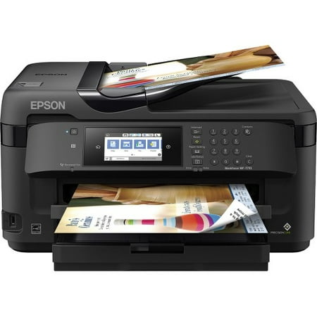 Epson WorkForce WF-7710 Wireless Wide-format Color Inkjet Printer with Copy, Scan, Fax, Wi-Fi Direct and (Best Wireless Inkjet Printer)