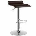 thumbnail image 3 of GVN Set of 2 Adjustable PU Leather Backless Bar Stools with Footrest for Pub Bistro Kitchen Dining, Coffee, 3 of 6