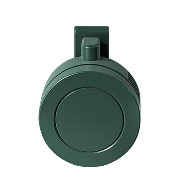 yuksok Mini Neck Hanging Electric Fans 360 Adjustable Wind Desk Fan USB Personal Fan green