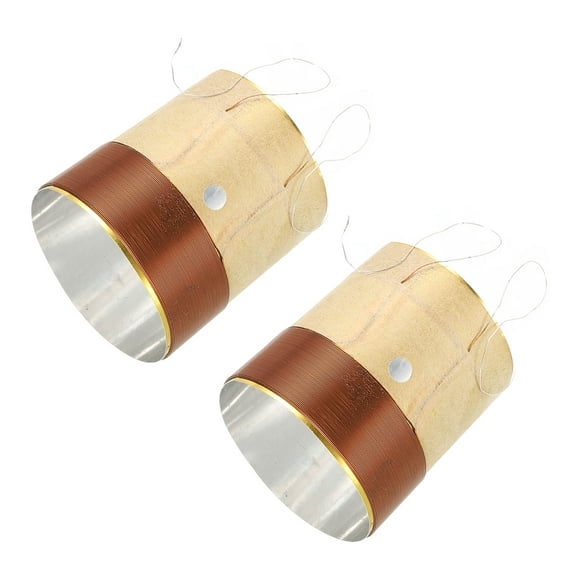 Uxcell Woofer Voice Coil 1.26 Inch 2 Layers Round Copper Wire Speaker Voice Coil for Speaker Repair 2 Pack