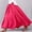 Hot Pink, variant on Tennis Skirts for Women Summer Elegant Everyday Skirt for Daily Wear Dance Stretchy Waist Flowy Midi Skirt with High Waist Boho Casual Solid Color Plain Skirt for Spring Light Blue 85CM