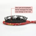 thumbnail image 5 of Red Christmas Gingerbread Man Pattern Hair Brush,Girls Detangling Hair Brush,Glide Through Tangles with Ease for Wet & Dry Hair,8.8"X2.8", 5 of 7